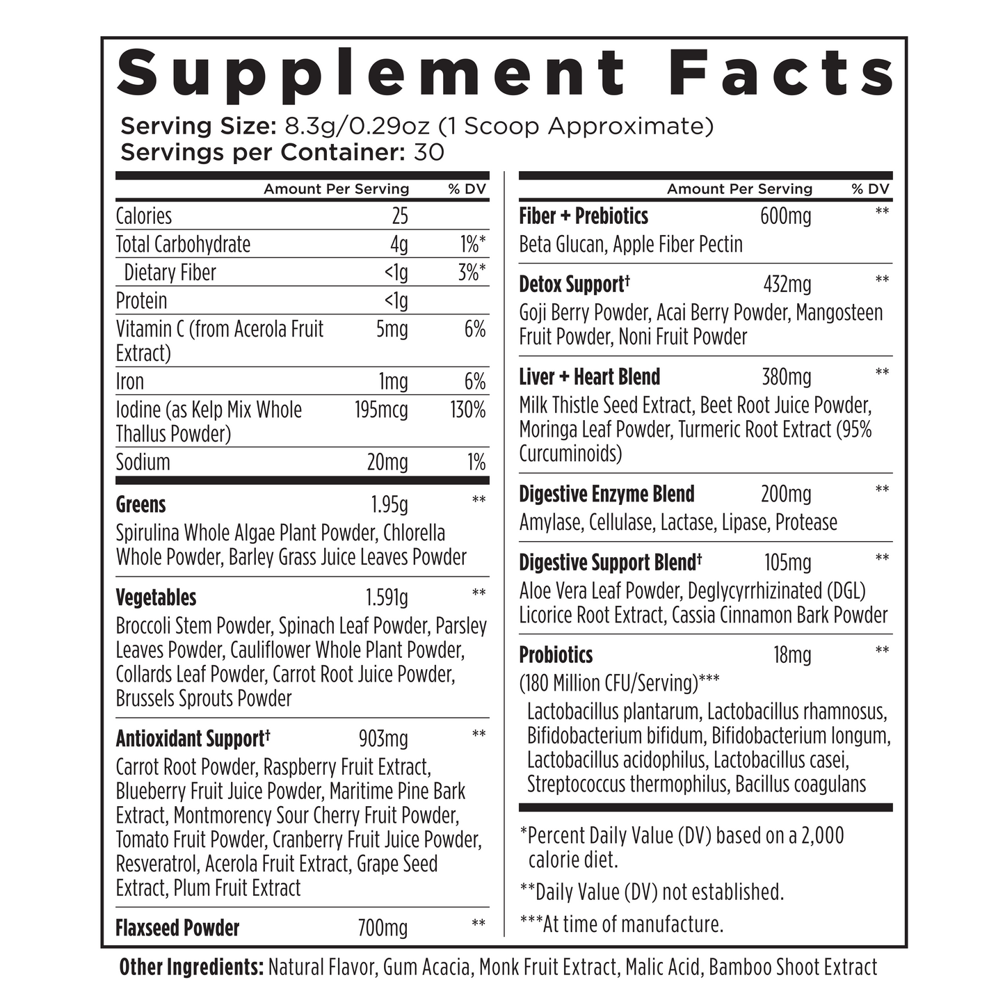 Livingood Daily Greens + Superfoods (Berry)