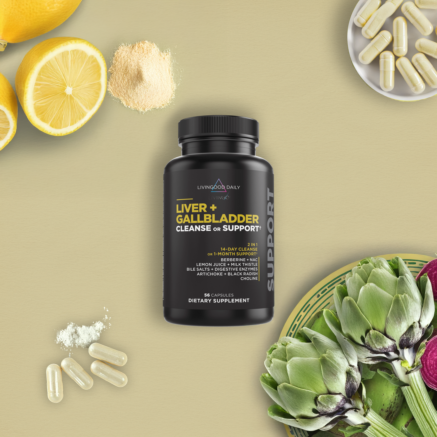 Livingood Daily Liver + Gallbladder Cleanse or Support (3-Pack)