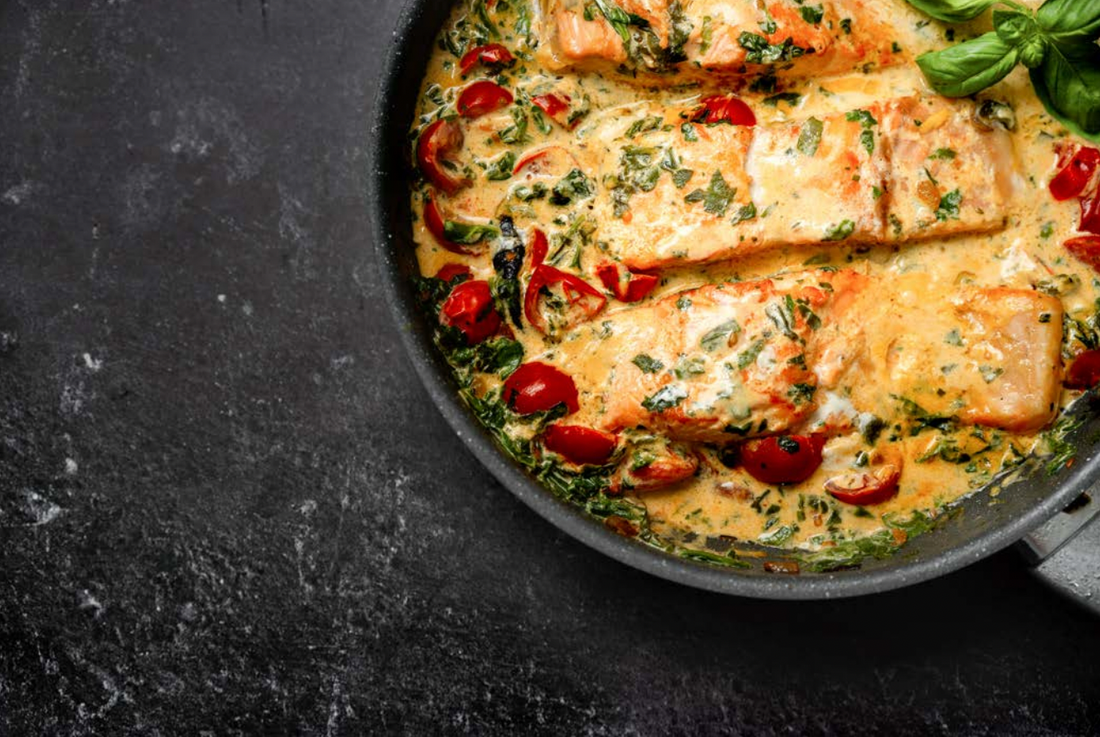 Salmon With Sun-Dried Tomato Sauce