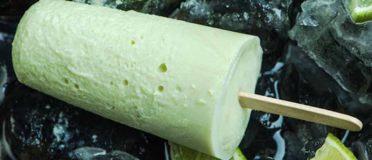 Healthy Homemade Popsicles Coconut-Lime