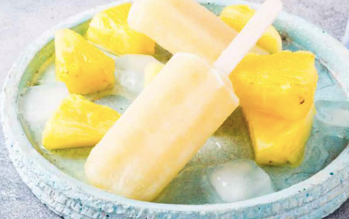 Healthy Homemade Popsicles Pina Colada