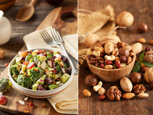 Broccoli Salad & Mixed Nuts