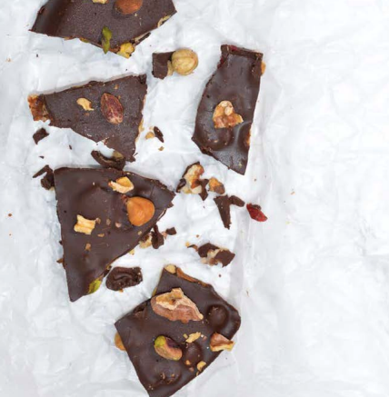 Simple Chocolate Nut Bark