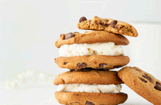 Chocolate Chip Cookie Ice Cream Sandwiches