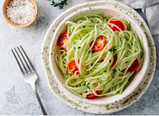 Mediterranean Zucchini Noodle Salad