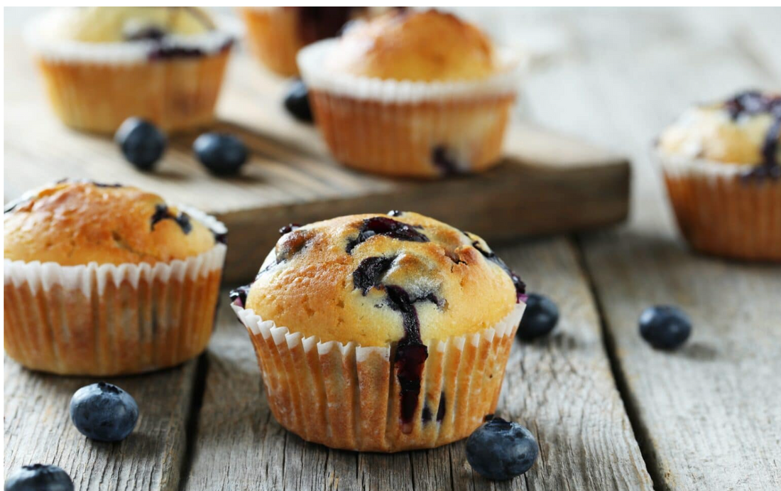 Healthy Blueberry Muffins With Apple Cider Vinegar