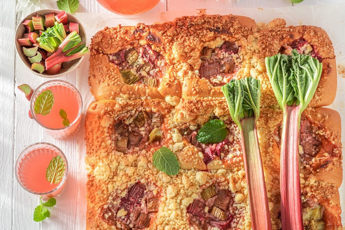 Guilt-Free Rhubarb Cake