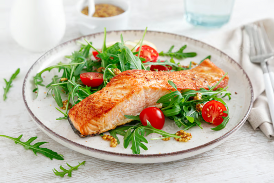 Grilled Fish or Meat and Vegetables
