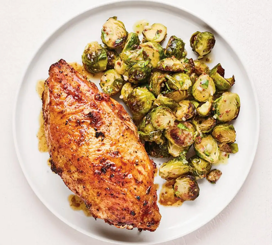 Baked Chicken & Roasted Brussels