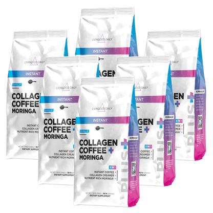 Livingood Daily Instant Vanilla Collagen Coffee + Moringa