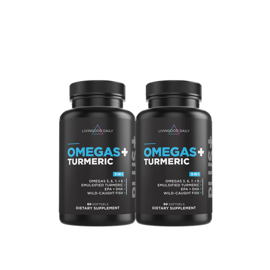 Livingood Daily Omegas + Turmeric (2 Pack)