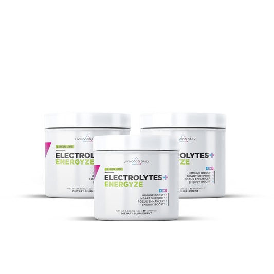 Livingood Daily Electrolytes + Energyze (Lemon Lime) (3-Pack)