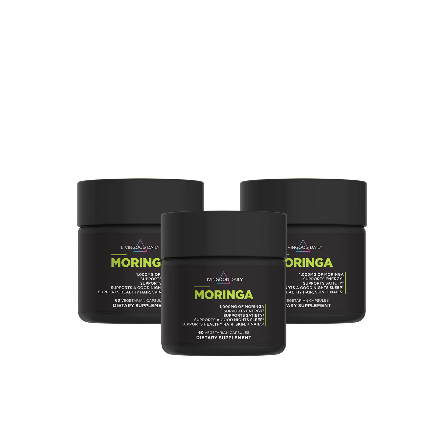 Livingood Daily Moringa Capsules (3-Pack)