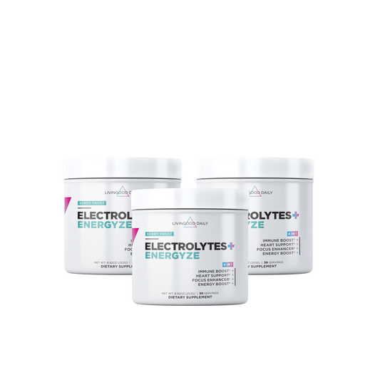 Livingood Daily Electrolytes + Energyze (Berry Frost) (3-Pack)