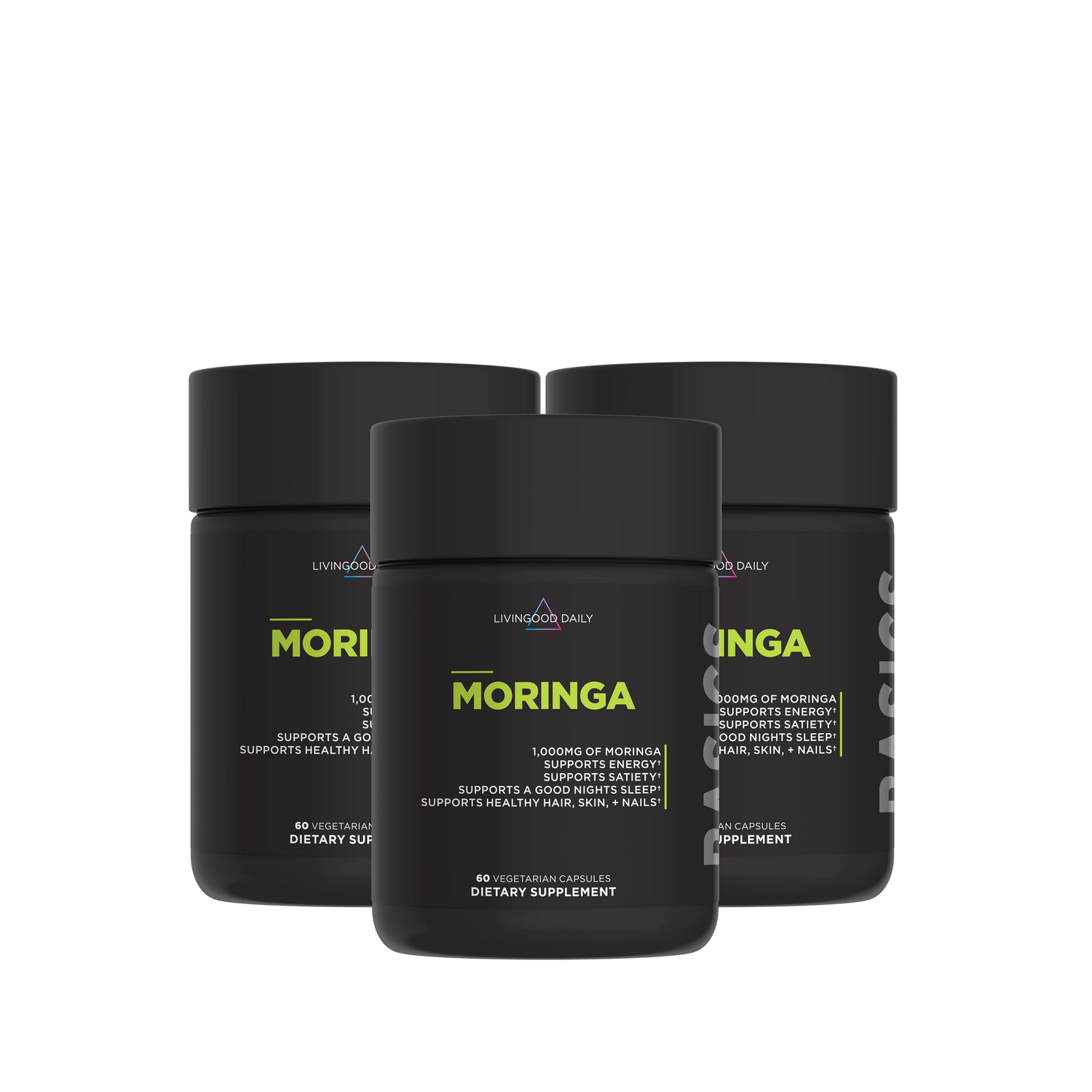 Livingood Daily Moringa Capsules (3-Pack)