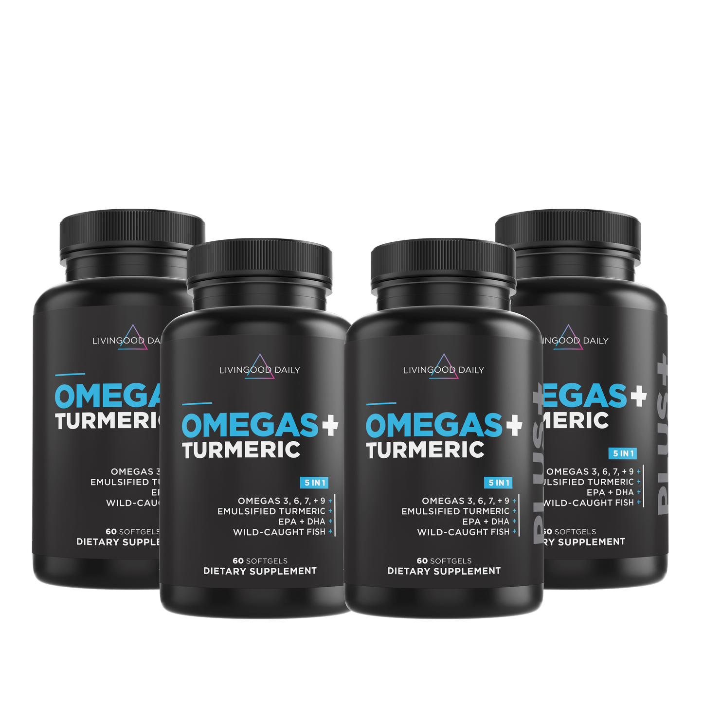 Livingood Daily Omegas + Turmeric (4 Pack)