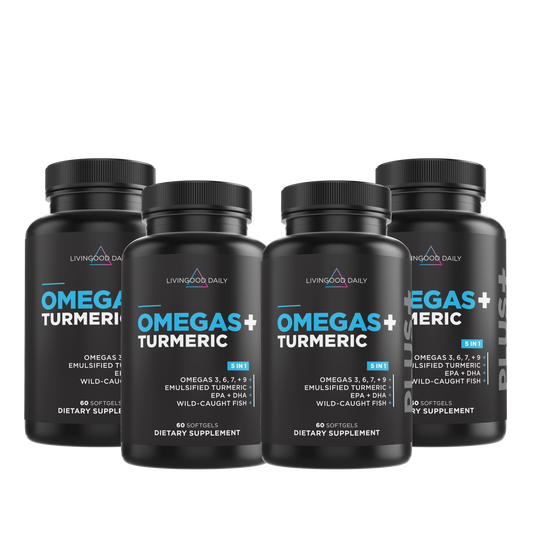 Livingood Daily Omegas + Turmeric (4 Pack)