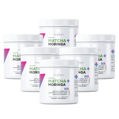 Livingood Daily Matcha + Moringa (6-Pack)