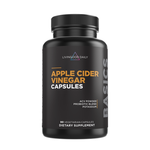 LivingGood Daily Apple Cider Vinegar Capsules Bottle Dietary Supplement