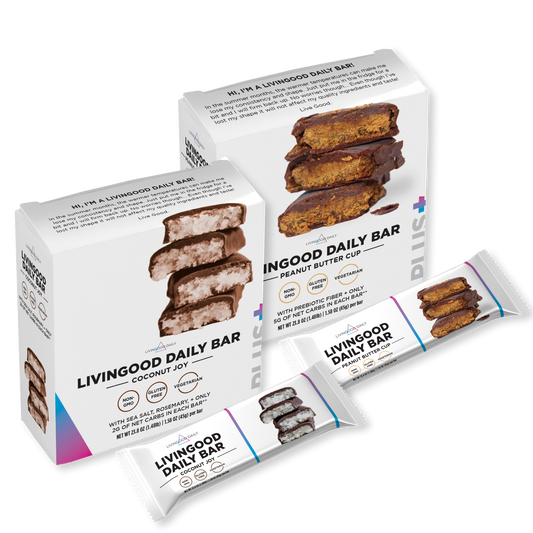 Livingood Daily Coconut Joy and Peanut Butter Cup Bars Bundle