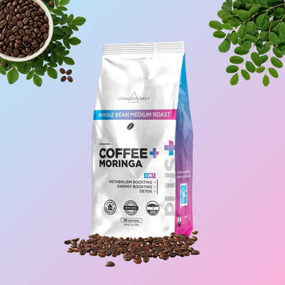 Livingood Daily Coffee + Moringa Whole Bean Medium Roast