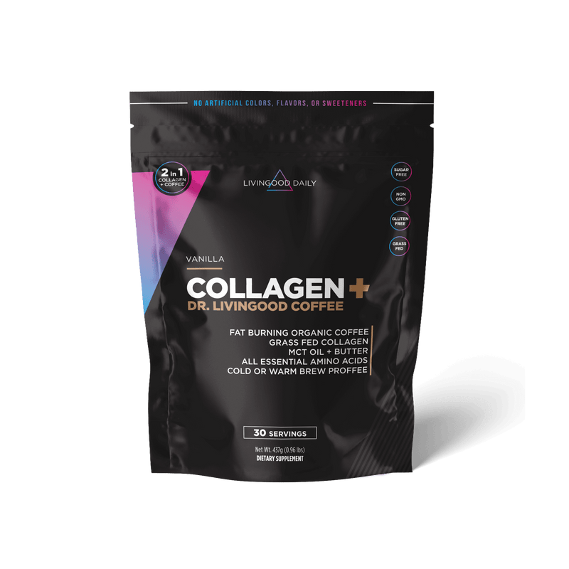 CLEARANCE DEAL! Livingood Daily Instant Coffee + Collagen Creamer (Vanilla)