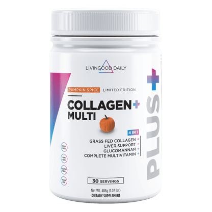 Pumpkin Spice Collagen Multi Dietary Supplement Grass Fed Glucomannan Multivitamin Limited Edition