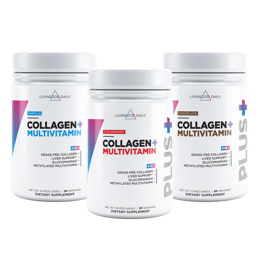 Livingood Daily Collagen + Multi 3-Pack Bundle