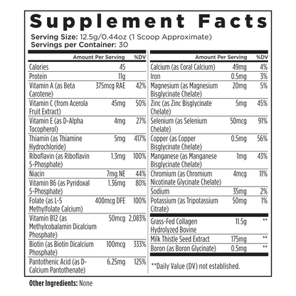 Unflavored Collagen + Multivitamin