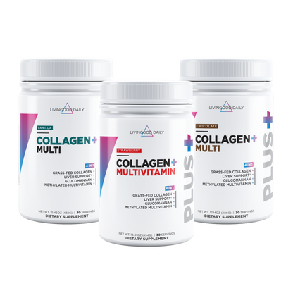 Livingood Daily Collagen + Multi 3-Pack Bundle