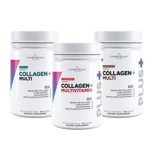 Livingood Daily Collagen + Multi 3-Pack Bundle