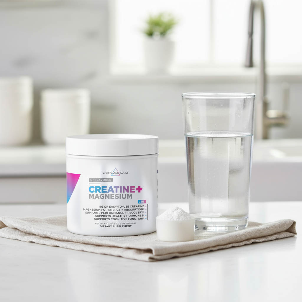 Livingood Daily Creatine + Magnesium (6-Pack)