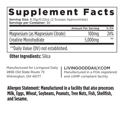 Livingood Daily Creatine + Magnesium
