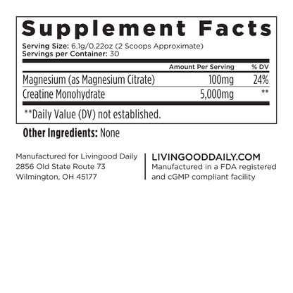 Livingood Daily Creatine + Magnesium