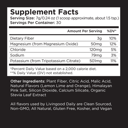 Livingood Daily Electrolytes (Lemon Lime)