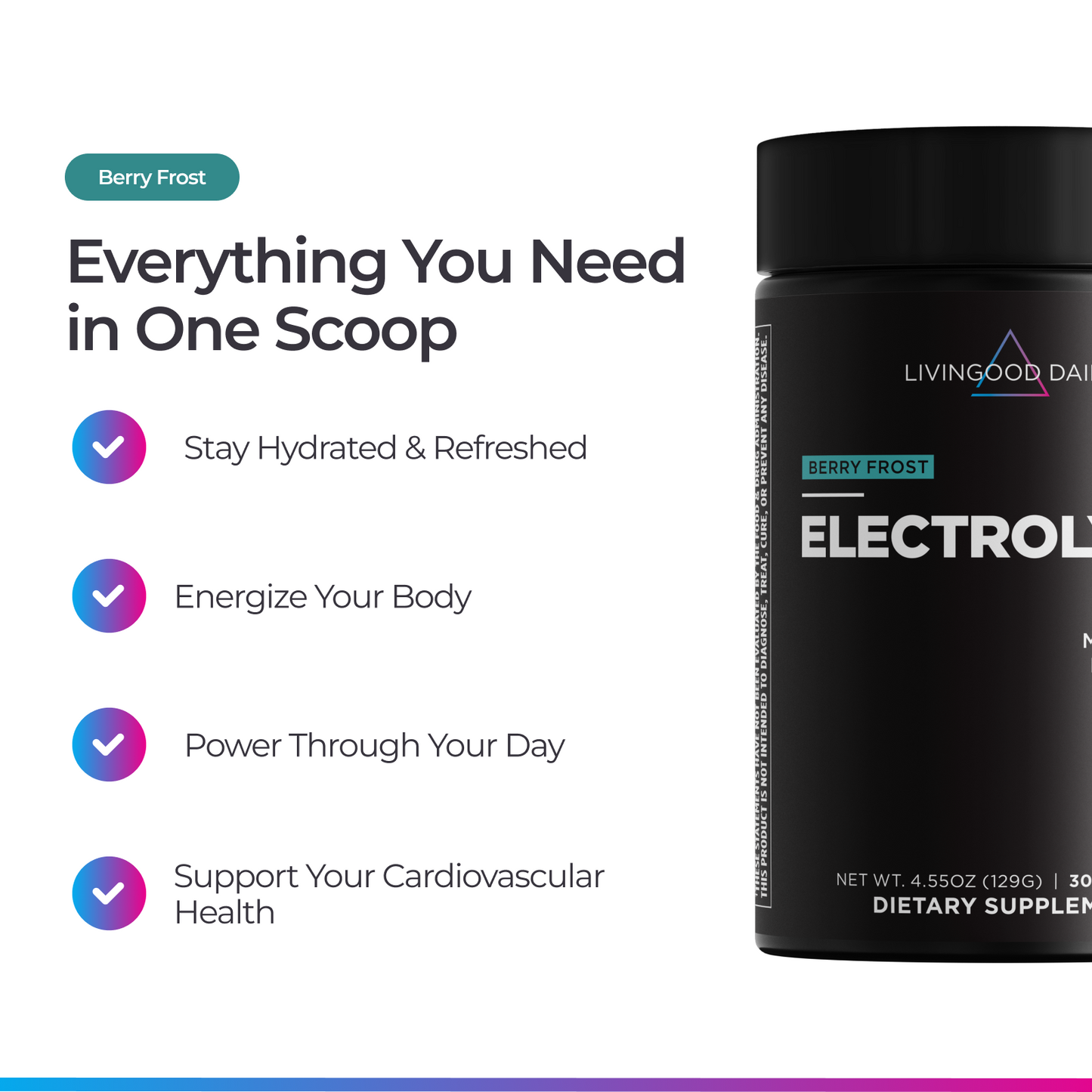 Livingood Daily Electrolytes (Berry Frost)