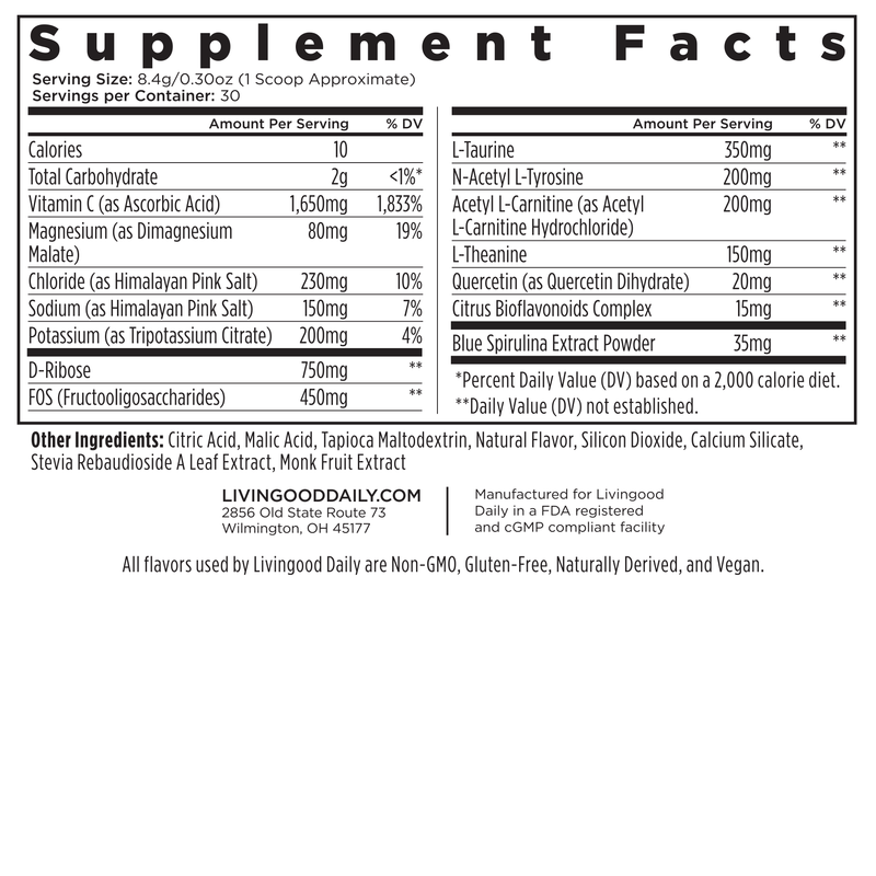 nutritional supplement facts label detailed ingredients dietary values