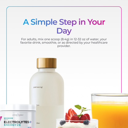 Livingood Daily Electrolytes + Energyze (Berry Frost)
