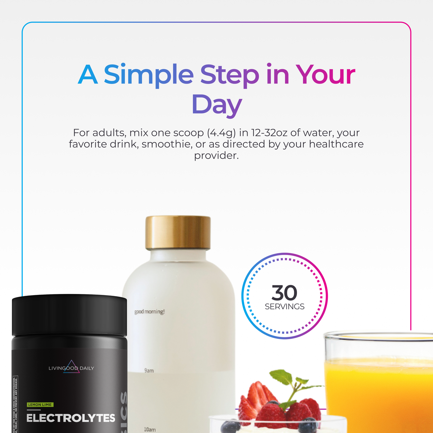 Livingood Daily Electrolytes (Lemon Lime)