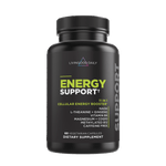 Livingood Daily Energy Support supplement bottle with ingredients label