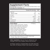 Greens supplement nutrition facts label showing serving size, servings per container, dietary values, and ingredients list.