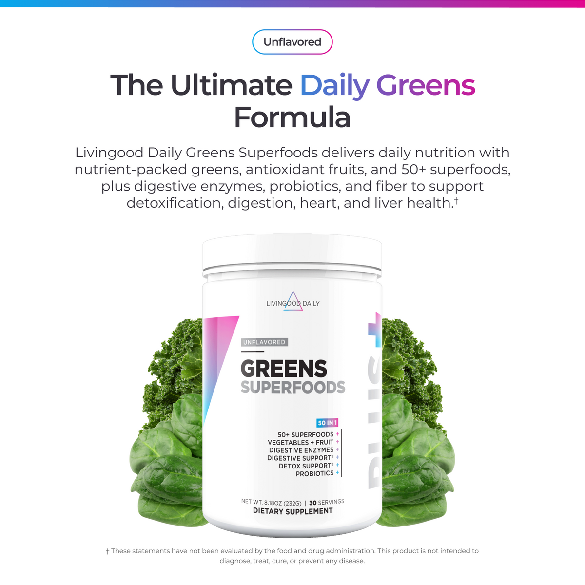 Livingood Daily Greens Superfoods (Unflavored)