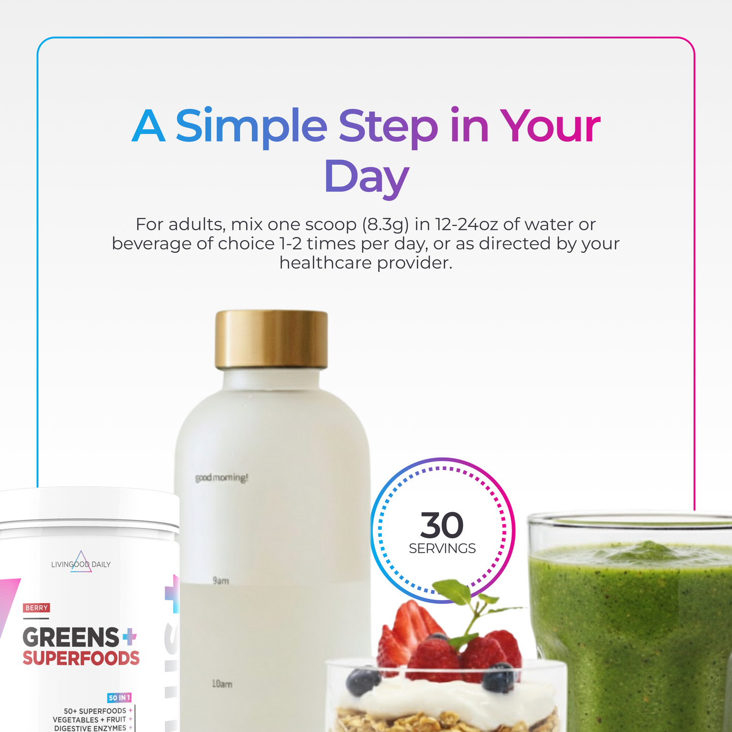 Livingood Daily Greens + Superfoods (Berry)