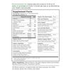 Supplement nutrition facts label, dietary ingredients, recommended use, organic greens, probiotics