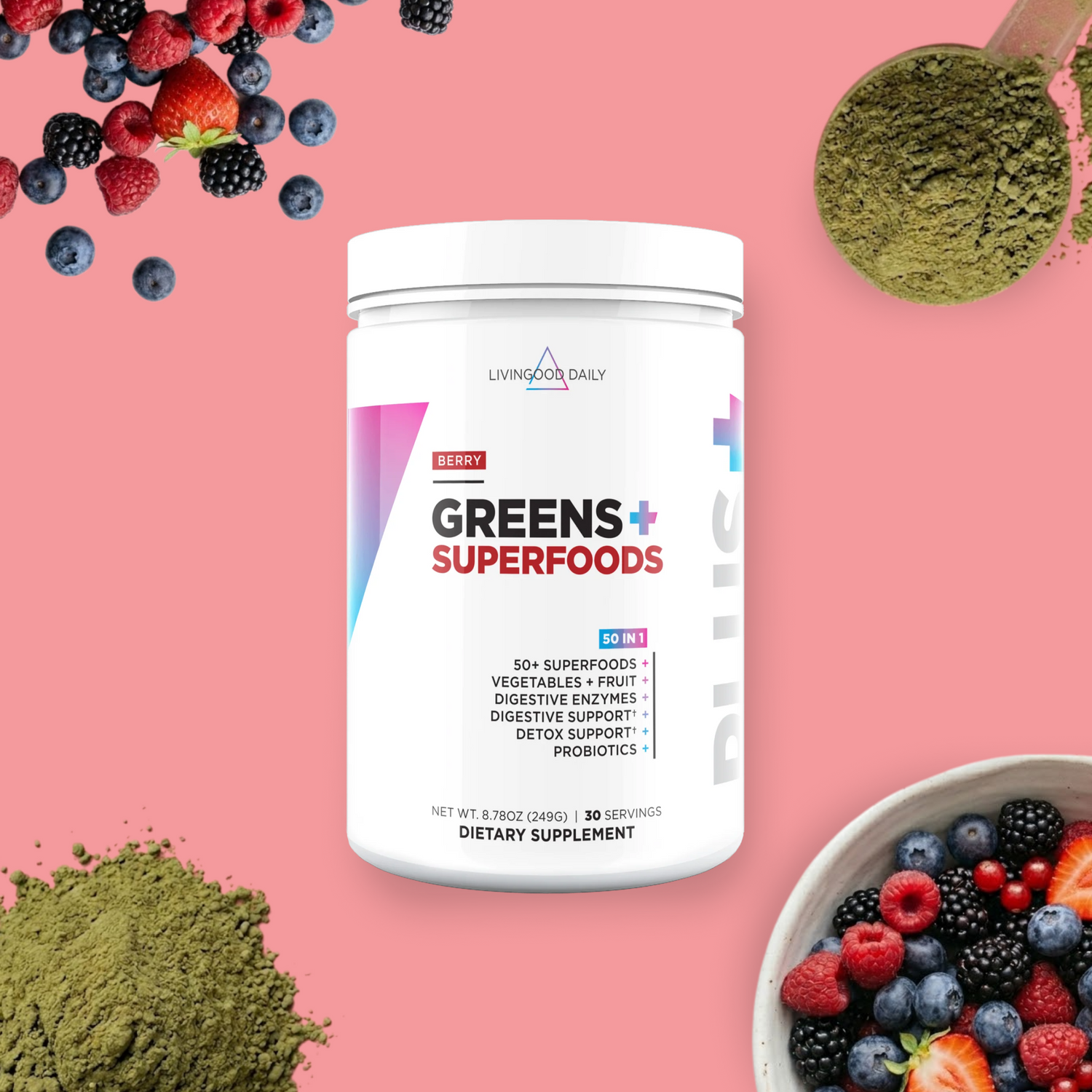 Livingood Daily Greens + Superfoods (Berry)