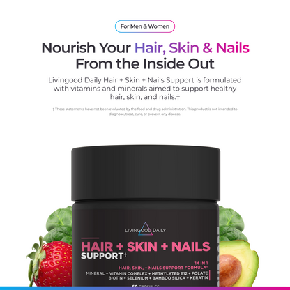 Livingood Daily Hair + Skin + Nails Support