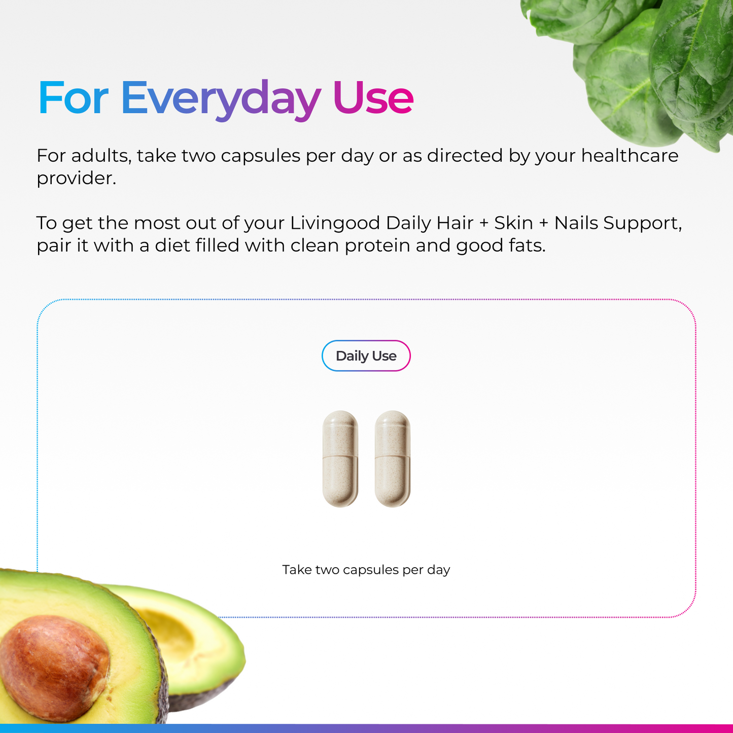 Livingood Daily Hair + Skin + Nails Support