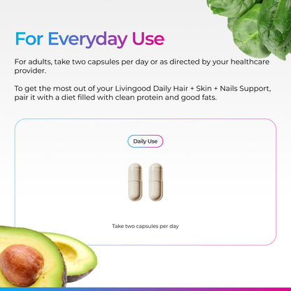 Livingood Daily Hair + Skin + Nails Support