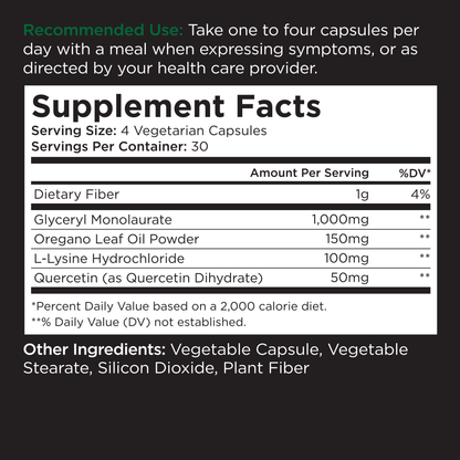 Supplement facts label, dietary supplements, recommended use instructions, serving size, nutritional information table