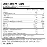 Supplement Nutrition Facts Label Detail Calories Protein Vitamin Content Ingredients